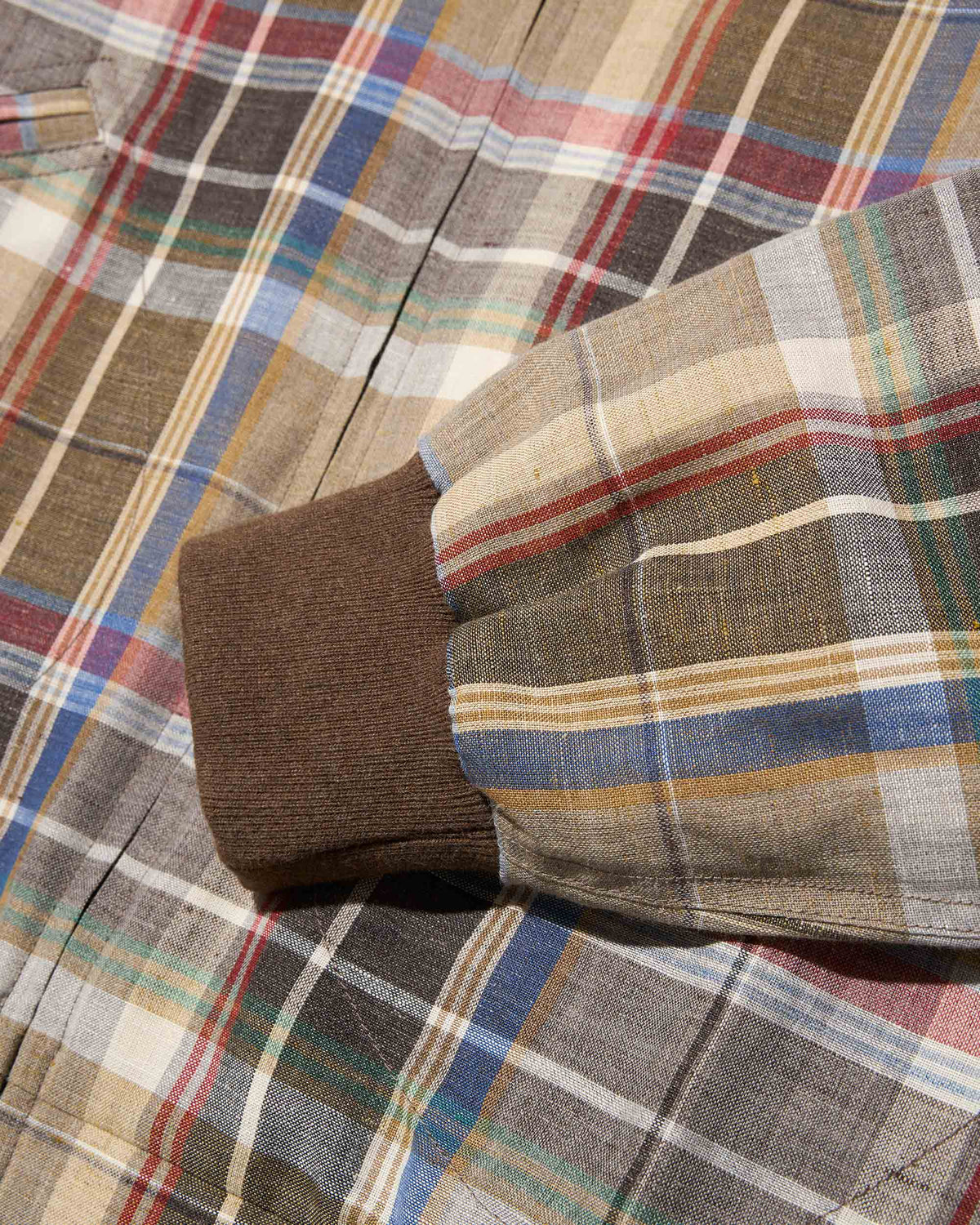 Linen Varsity Jacket