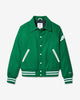 Noah - Northeast Wool Varsity Jacket - Kelly / White - Swatch