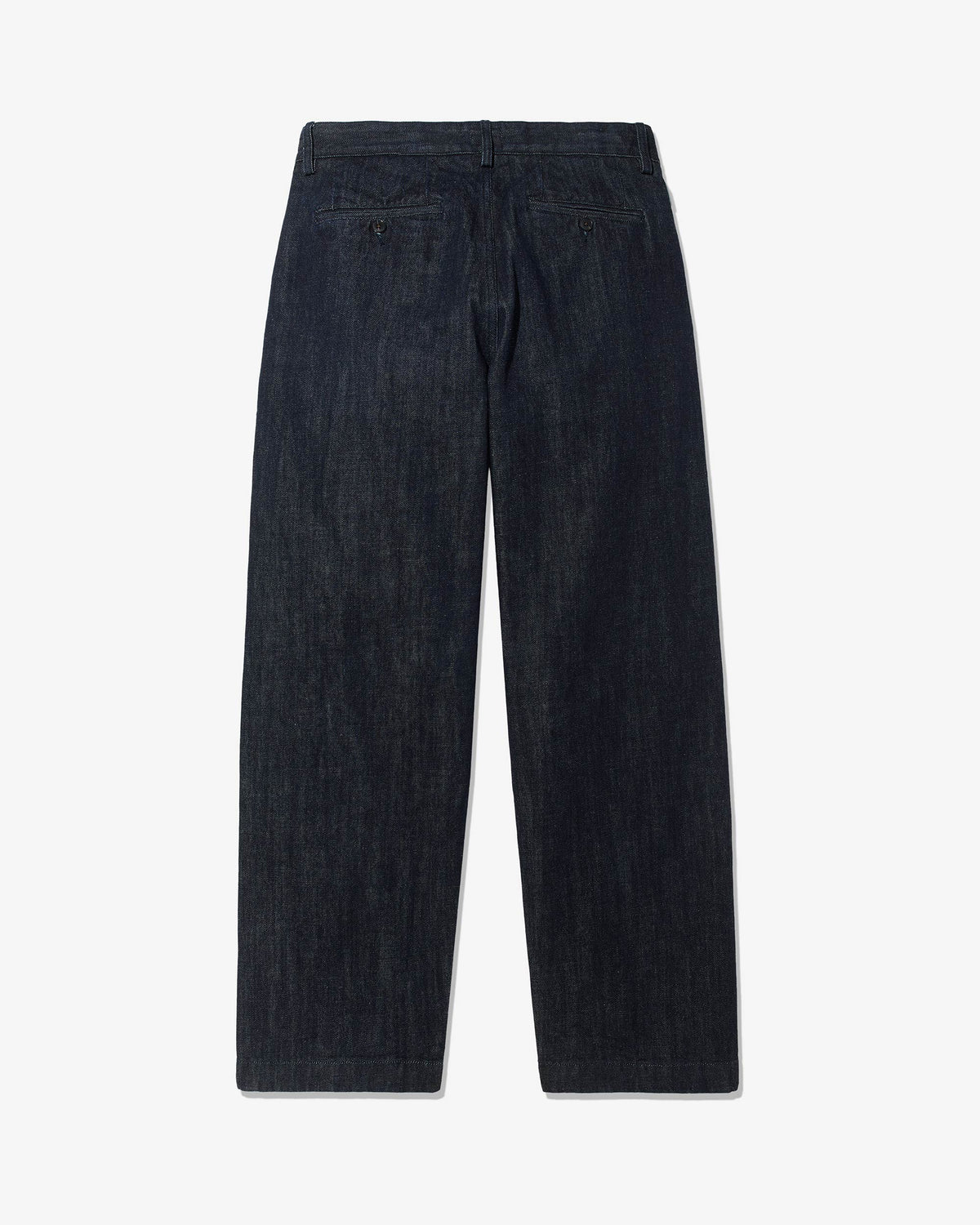 Double-Pleated Denim Pant