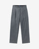 Noah - Wool Double-Pleat Trouser - Grey - Swatch