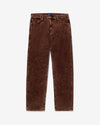 Noah - Salt Wash Corduroy 5-Pocket Jeans - Brown - Swatch