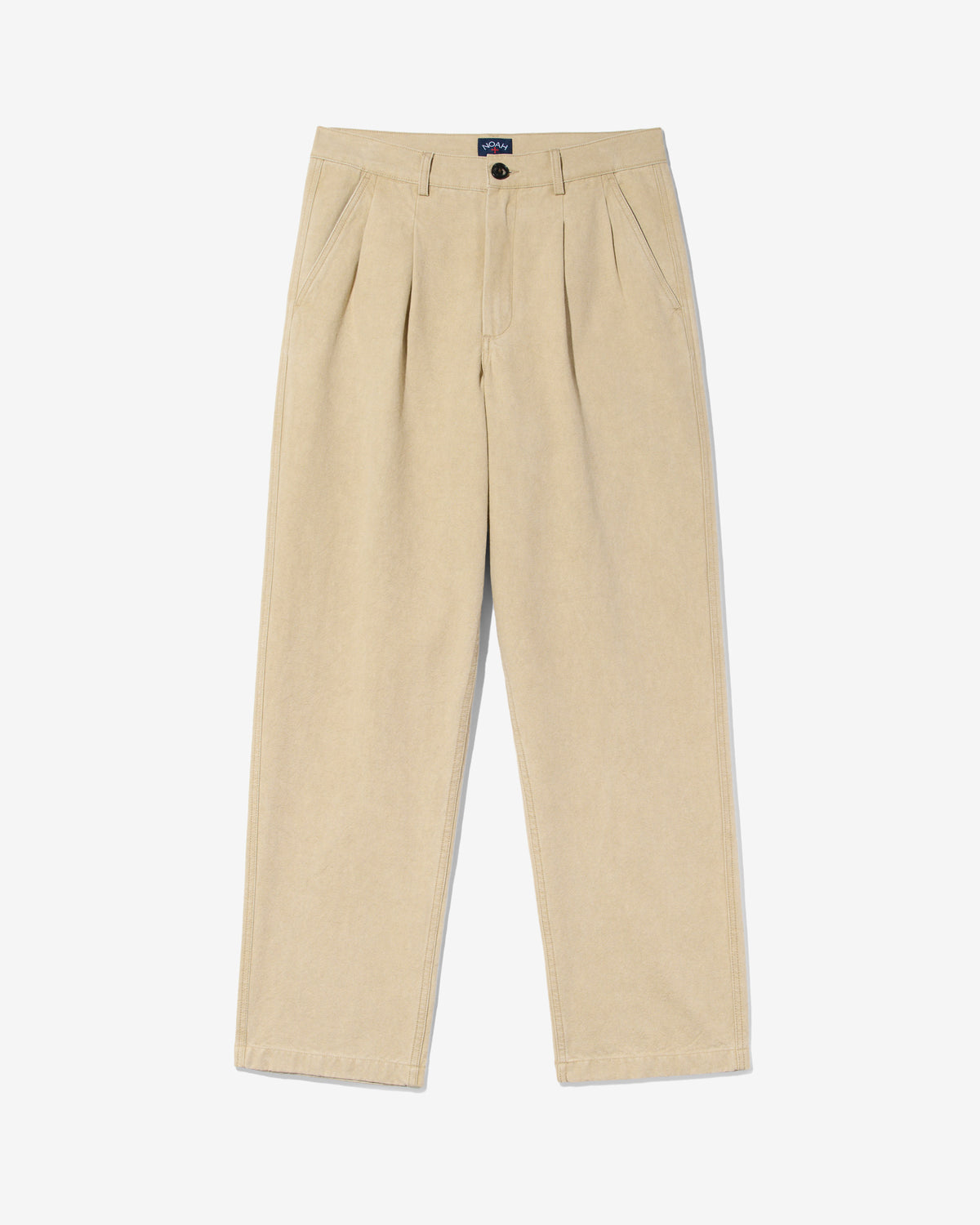 Double-Pleat Cotton Pant