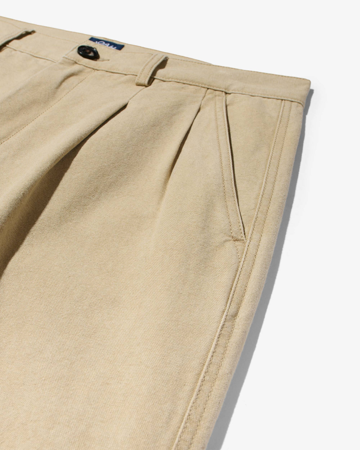 Double-Pleat Cotton Pant