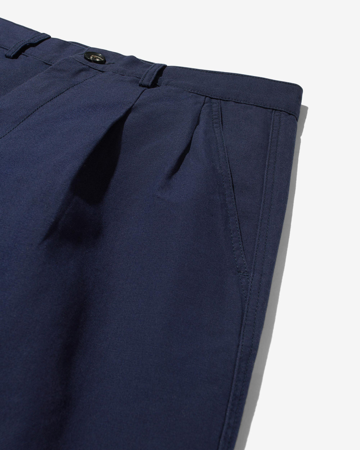 Double-Pleat Cotton Pant