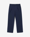Noah - Double-Pleat Cotton Pant - Navy - Swatch