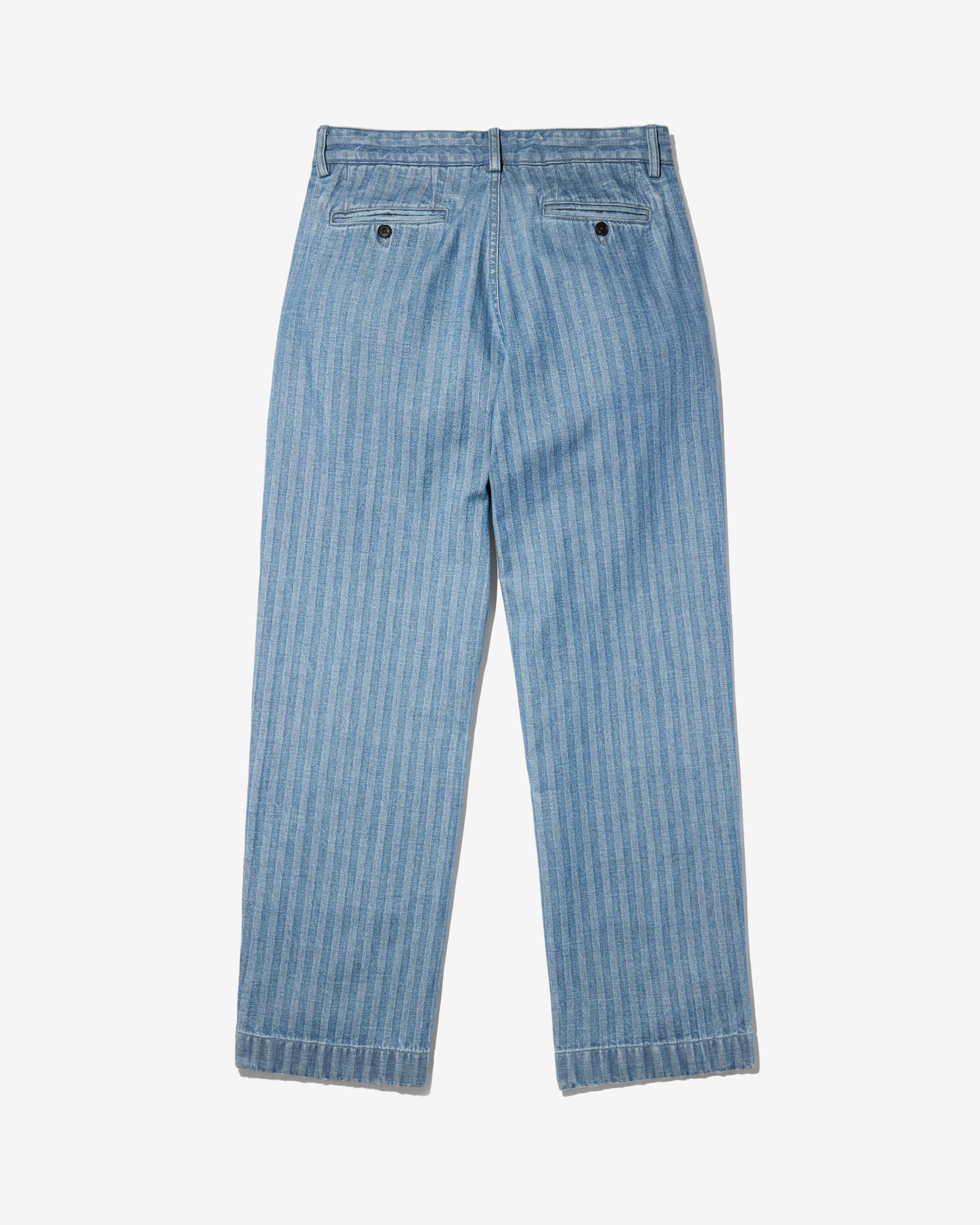 パンツ NOAH Double Pleat Herringbone Pant Double-Pleat Herringbone Denim Pant - Noah