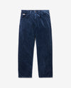 Noah - Pleated Salt Wash Corduroy Pant - Navy - Swatch