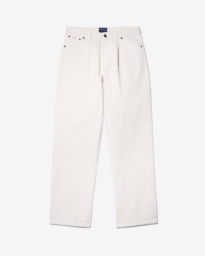Brushed Pleated Jeans