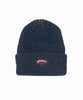 Noah - Tri-Color Beanie - Petrol / Chipmunk / Burgundy - Swatch