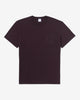 Noah - Core Logo Pocket Tee - Burgundy - Swatch