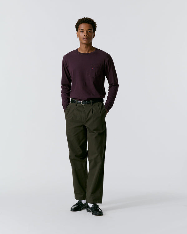 Noah - Twill Double-Pleat Pant - Detail