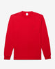 Noah - Long Sleeve Core Pocket Tee - Scarlet Red - Swatch