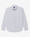 Noah - Striped Oxford Shirt - Purple/White - Swatch