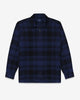 Noah - Heavyweight Zip-up Flannel - Black/Blue - Swatch