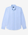 Noah - Striped Oxford Shirt - Blue/Tan/Navy - Swatch