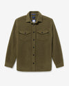 Noah - Cashmere CPO Shirt - Olive - Swatch