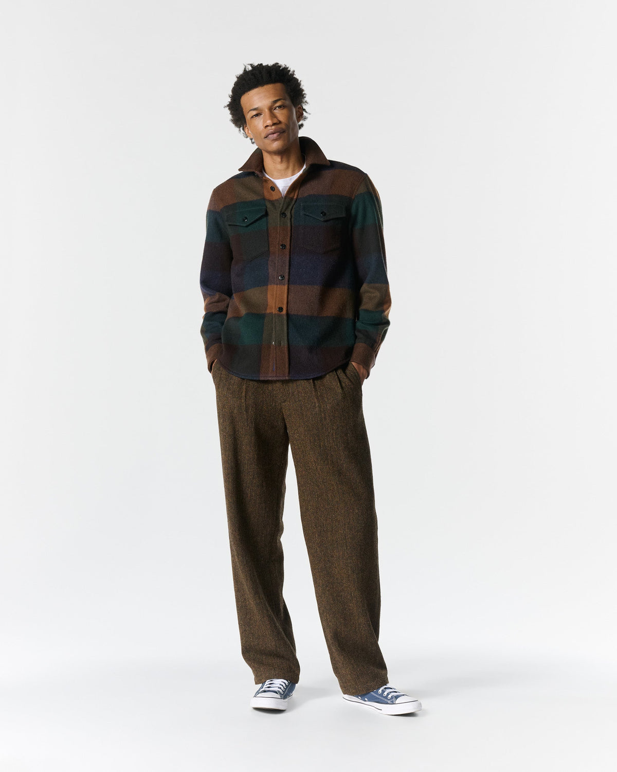 Plaid Cashmere CPO