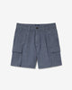 Noah - Pleated Cargo Shorts - Washed Navy - Swatch