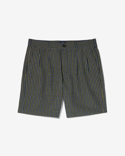 Double-Pleat Seersucker Short