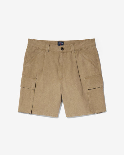 Pleated Cargo Shorts