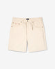 Noah - Pleated Denim Shorts - Natural - Swatch