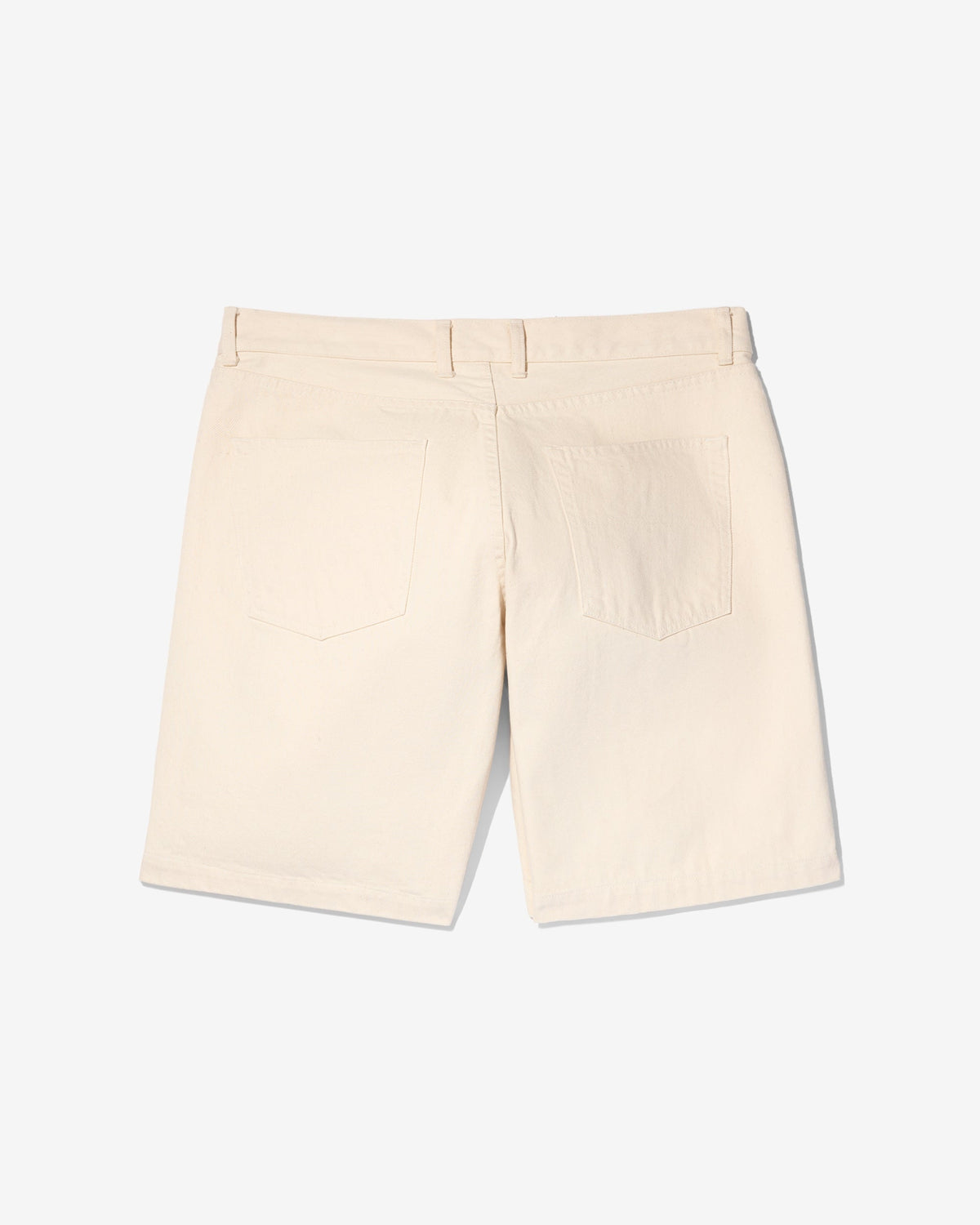 Pleated Denim Shorts