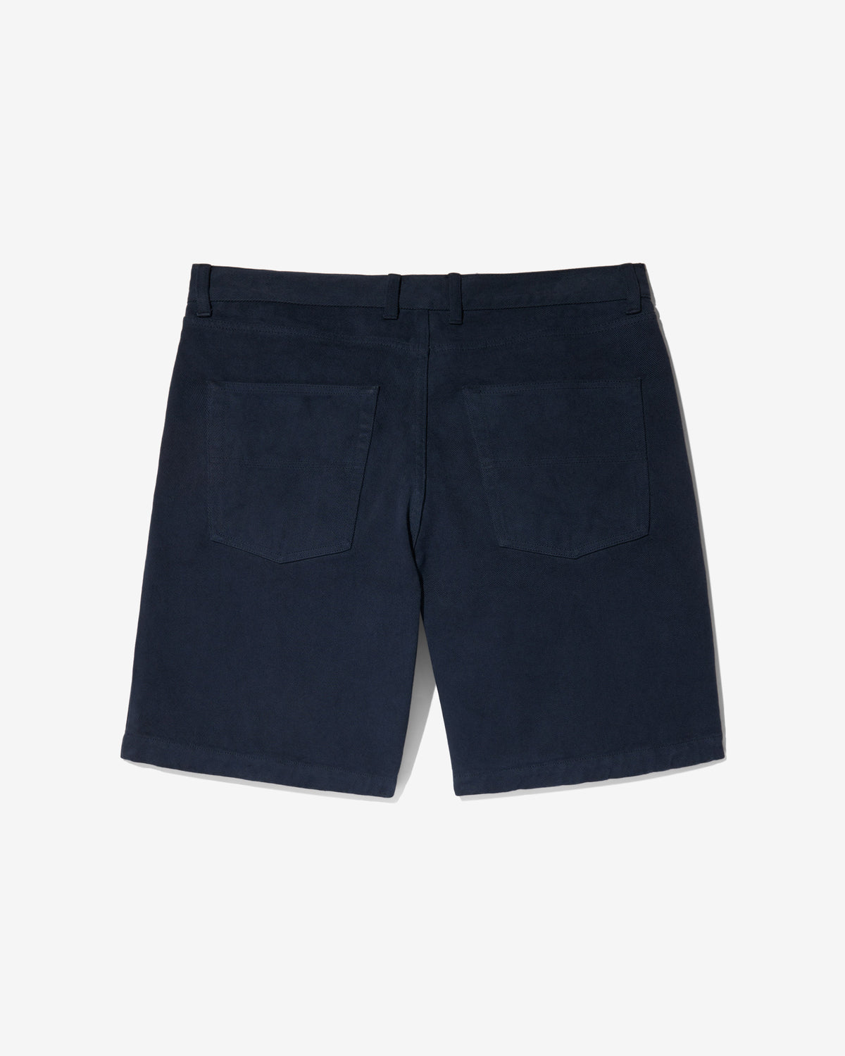 Pleated Denim Shorts