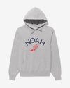 Noah - Winged Foot Logo Hoodie - Heather Grey - Swatch