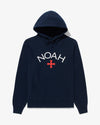 Noah - Core Logo Hoodie - Navy - Swatch