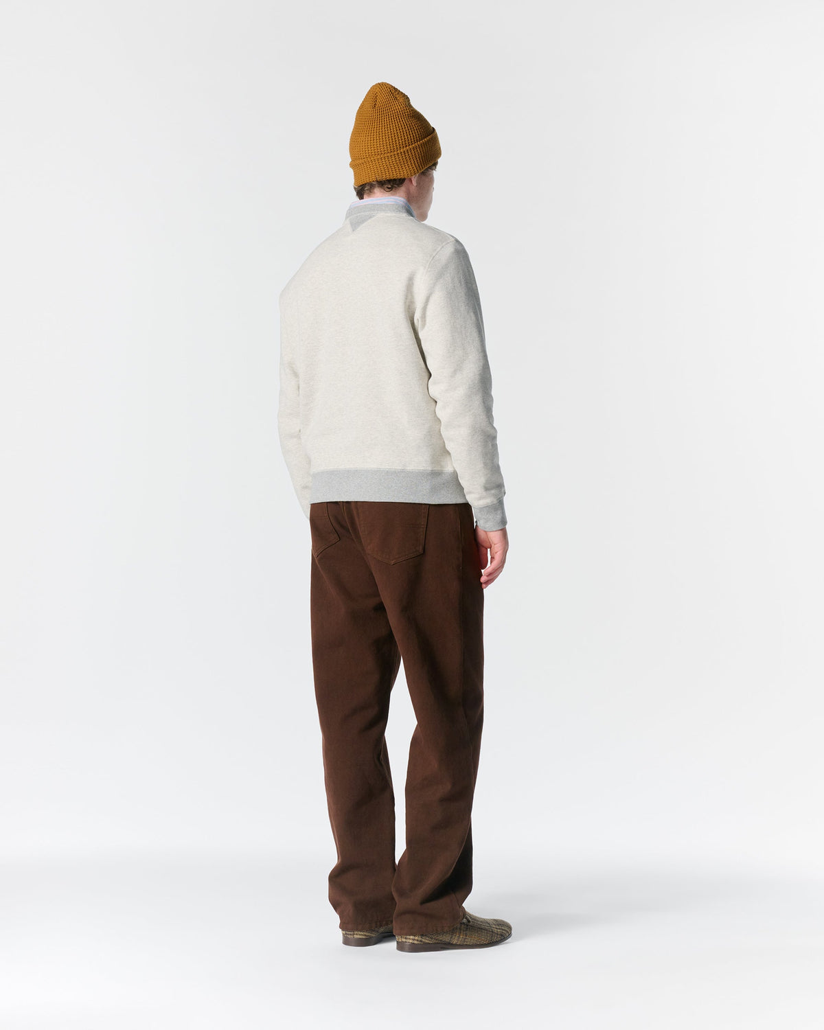 Brushed Pleated Jeans
