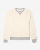 Noah - Double V-Notch Crewneck - Oatmeal / Heather Grey - Swatch
