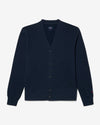 Noah - Fleece High Rib Cardigan - Navy - Swatch