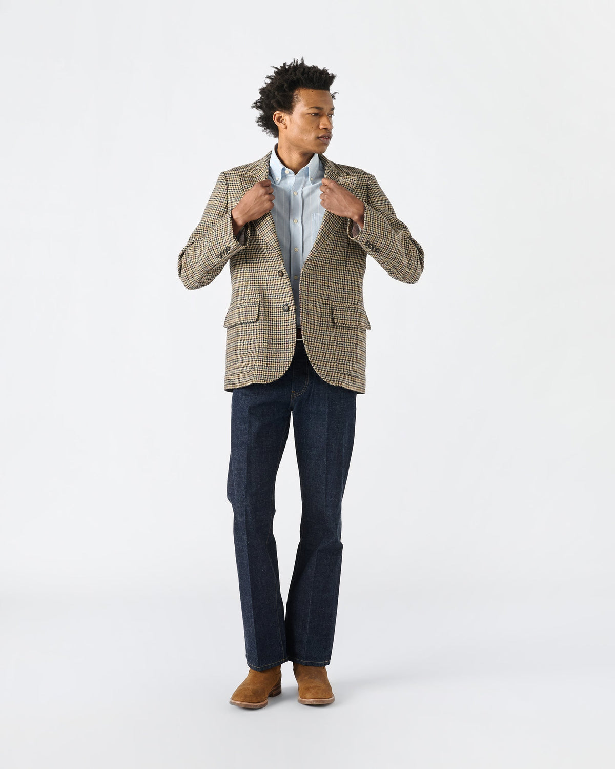 Houndstooth Sack Jacket