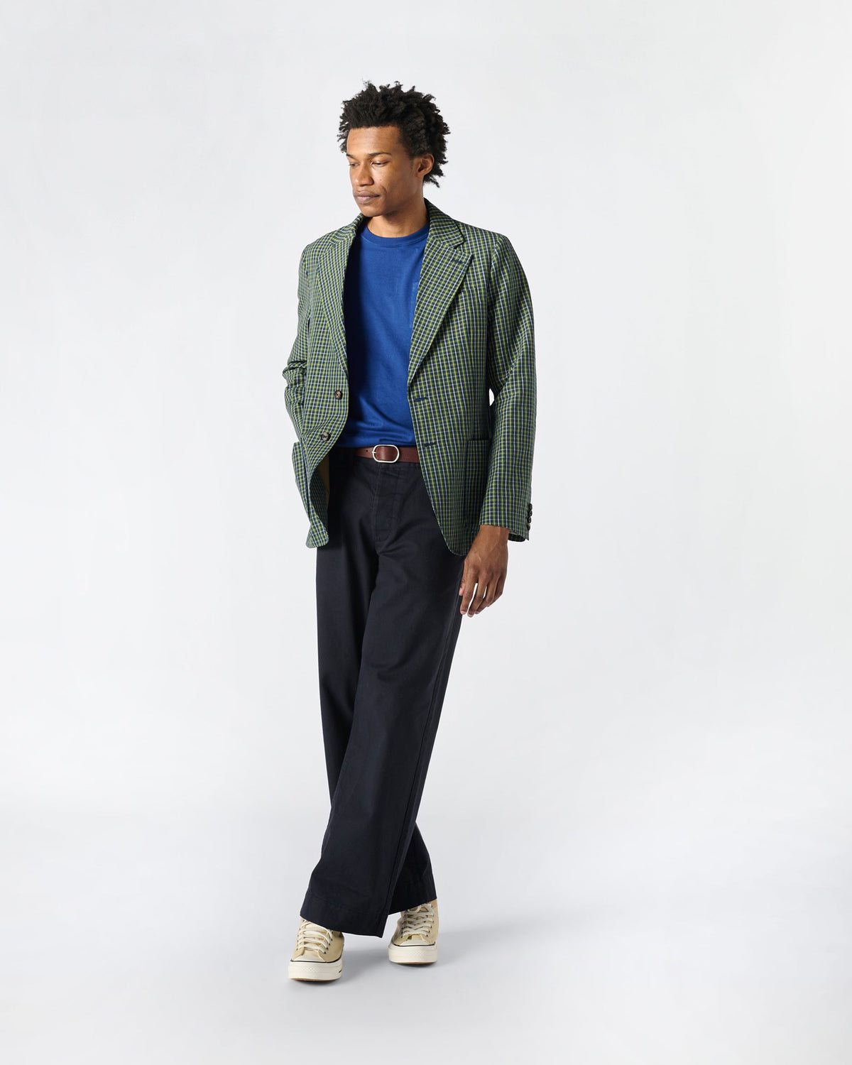 Seersucker Tartan Sport Jacket