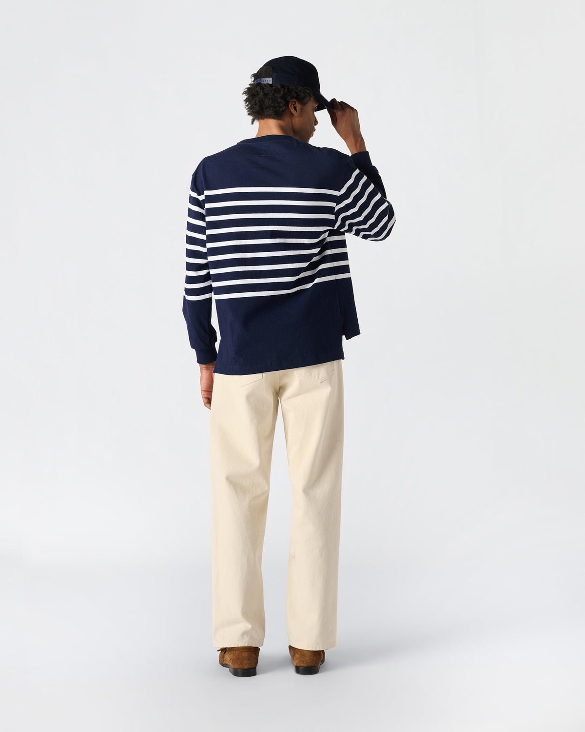 Oversized Striped Rugby Top