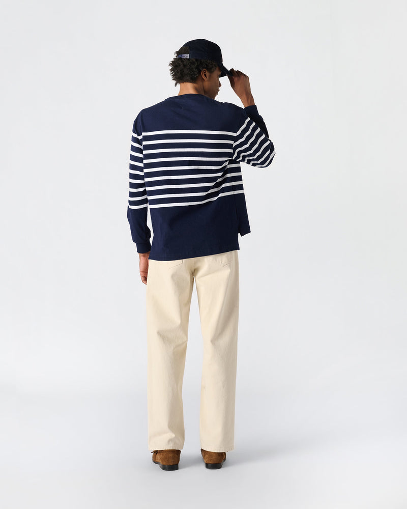 Oversized Striped Rugby Top