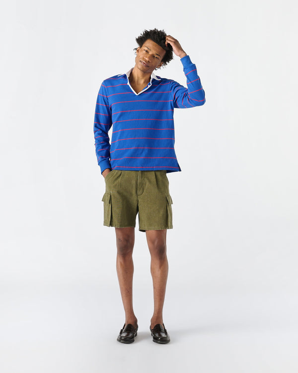 Noah - Striped Button Tab Rugby - Detail
