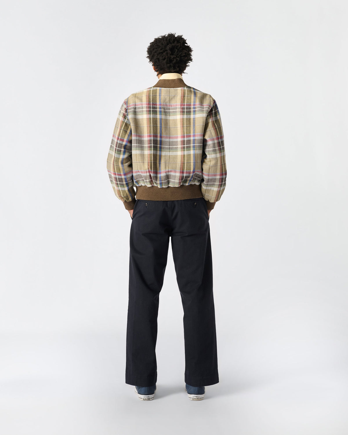 Linen Varsity Jacket