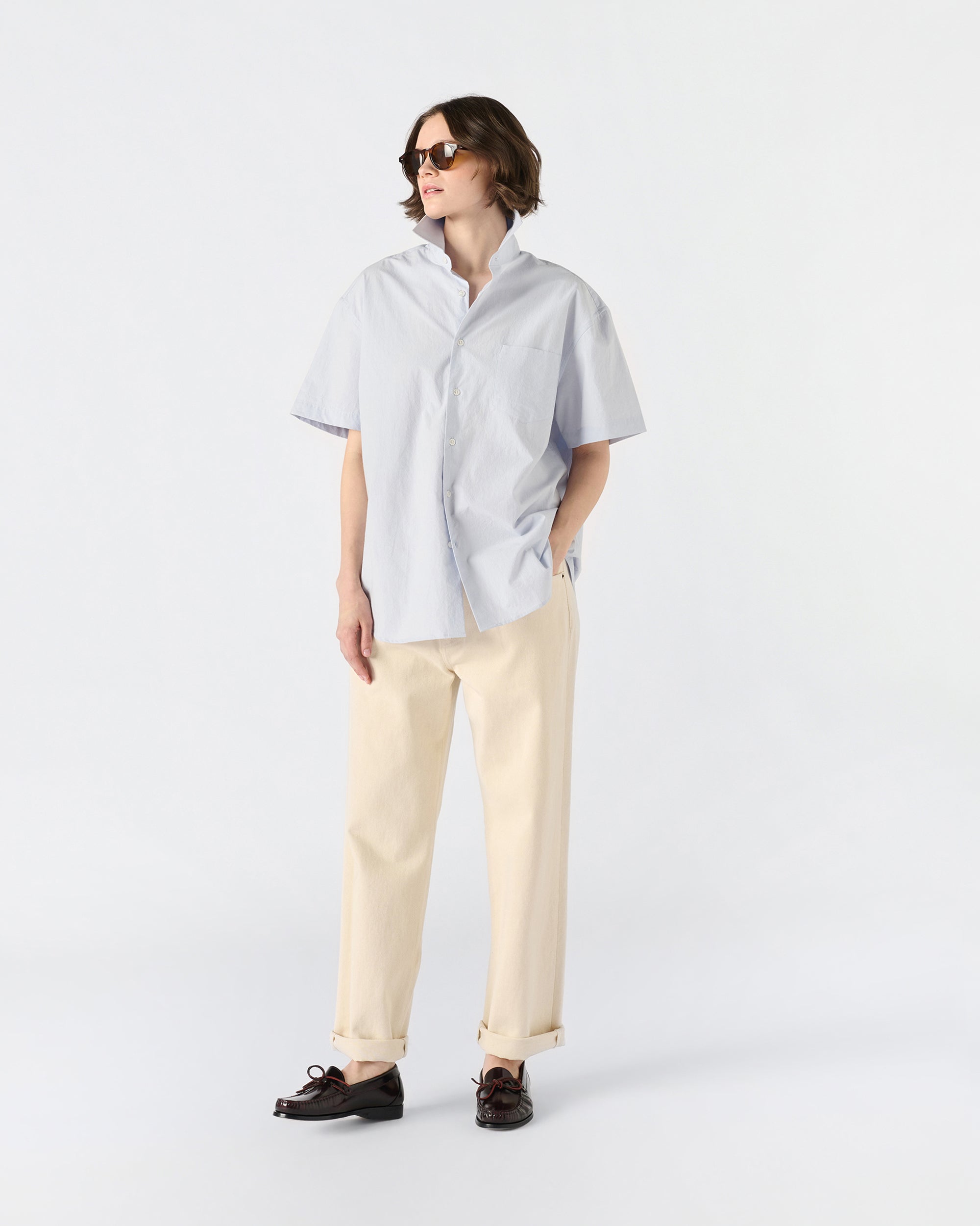 Short Sleeve Oversized Poplin - Noah