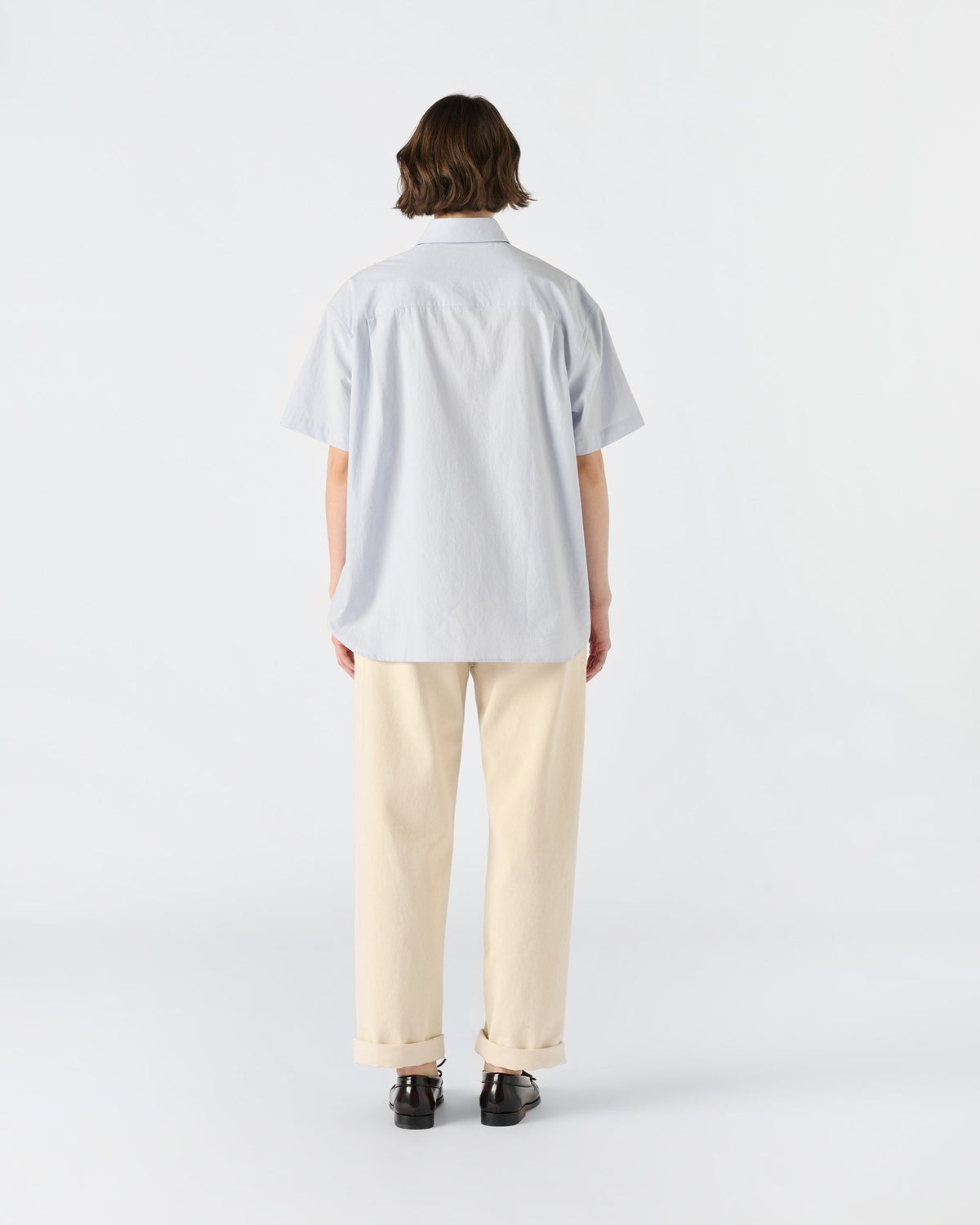 Short Sleeve Oversized Poplin