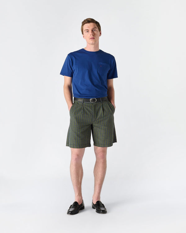 Noah - Double-Pleat Seersucker Short - Detail