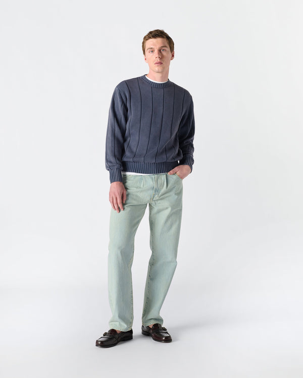 Noah - Drop Needle Sweater - Detail