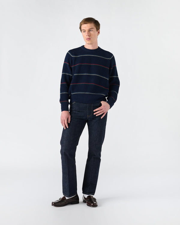 Noah - Striped Shaker Sweater - Detail