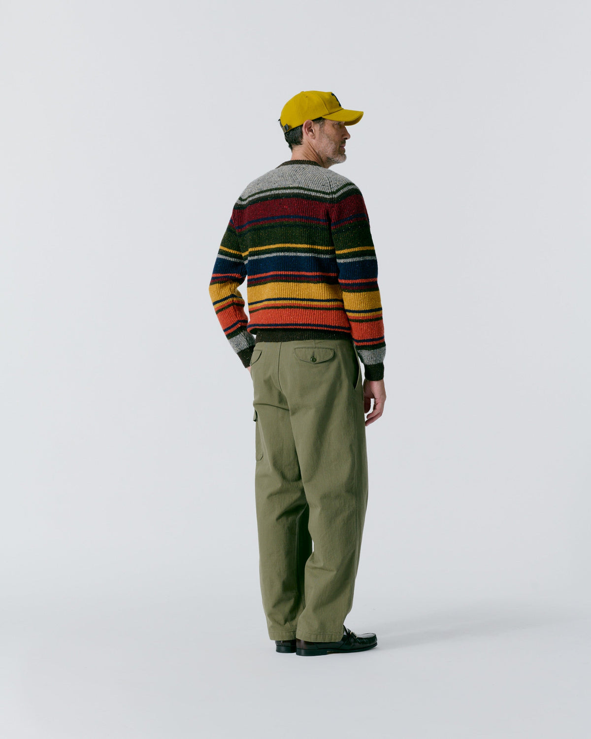 Striped Donegal Shaker Sweater