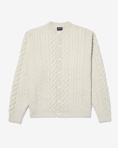 Wool Fisherman Cardigan