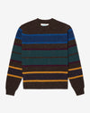 Noah - Striped Donegal Sweater - Mulit Stripe - Swatch
