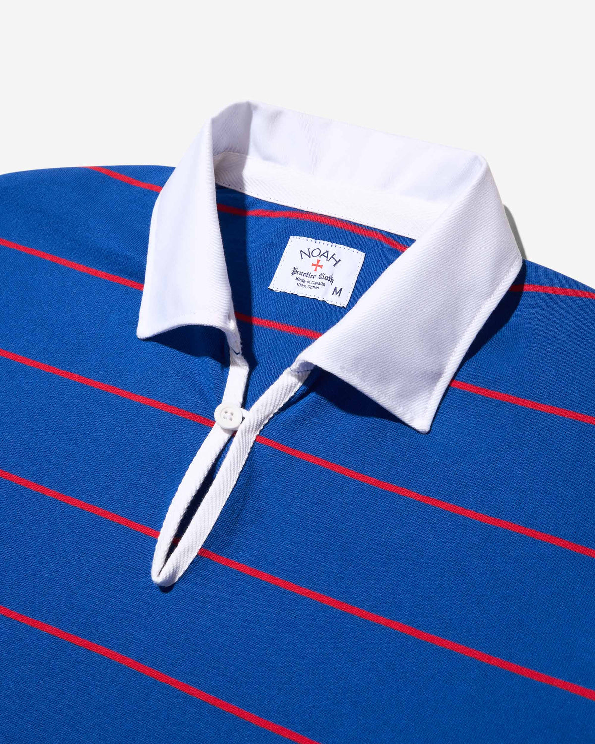 Striped Button Tab Rugby