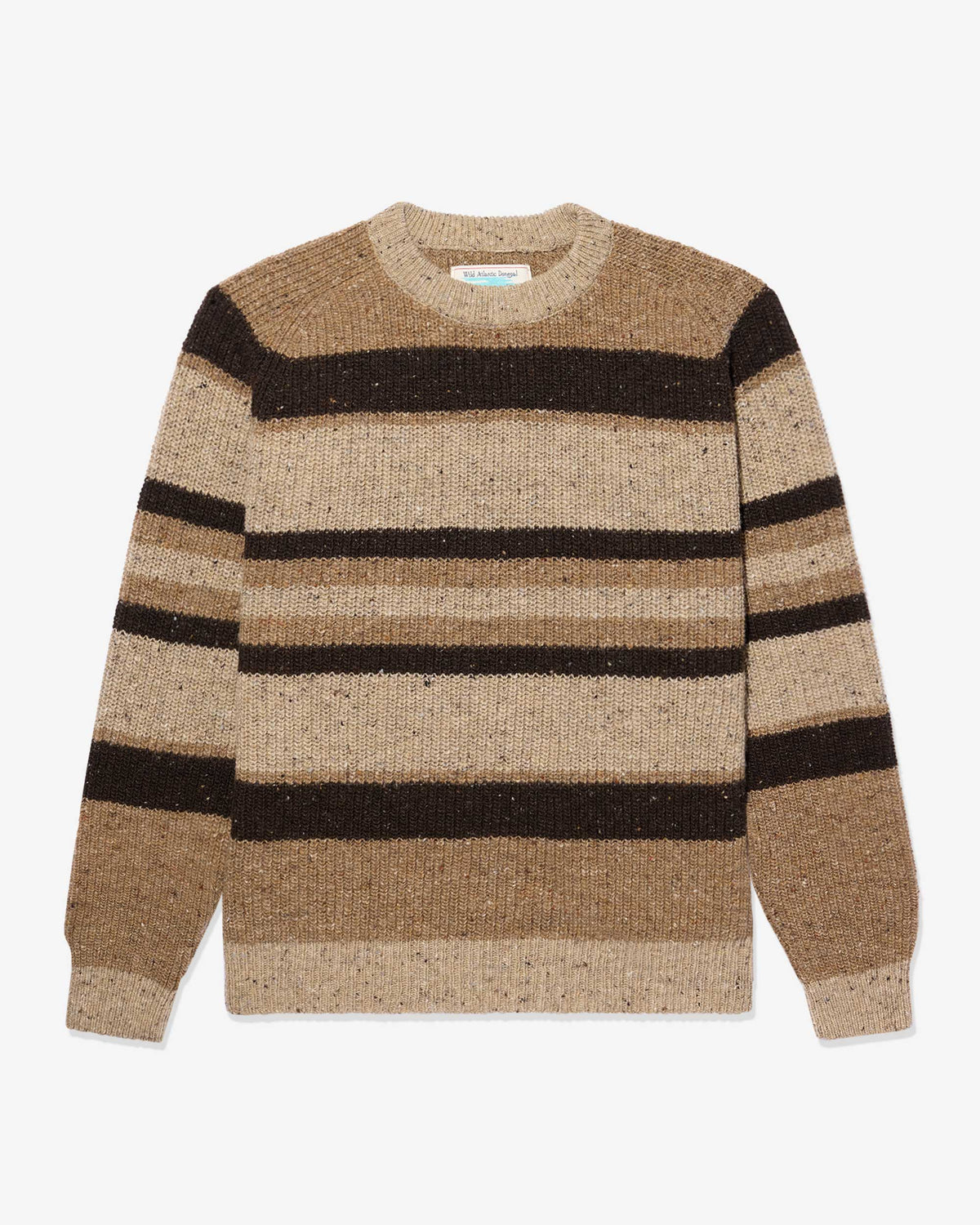 【受注販売/2026年11月配送予定】Striped Donegal Shaker Sweater