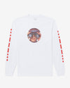 Noah - SOS Long Sleeve Tee - White - Swatch