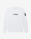 Noah - St. Michael Long Sleeve Tee - White - Swatch